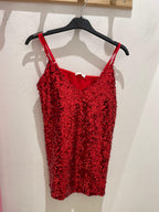 Canotta in paillettes