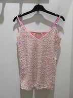 Canotta in paillettes