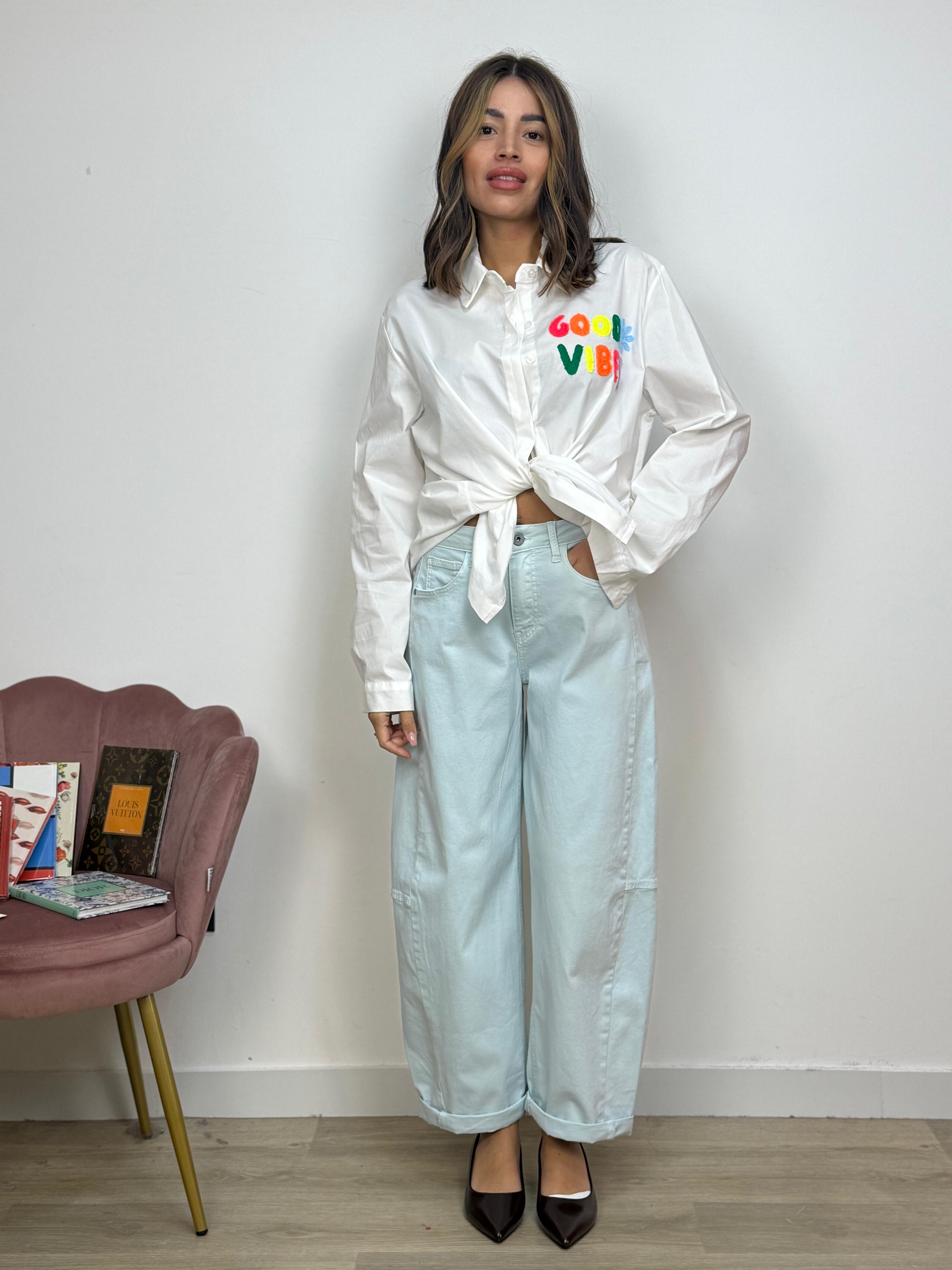 Jeans Ballon Azzurro