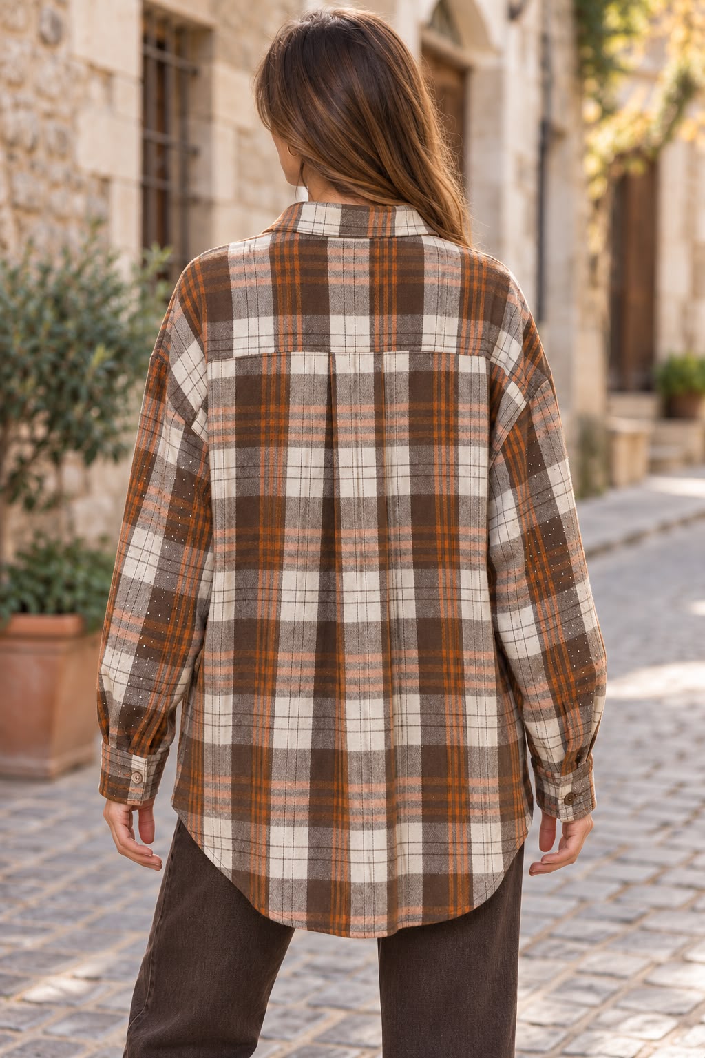 Camicia con Strass Bicolore