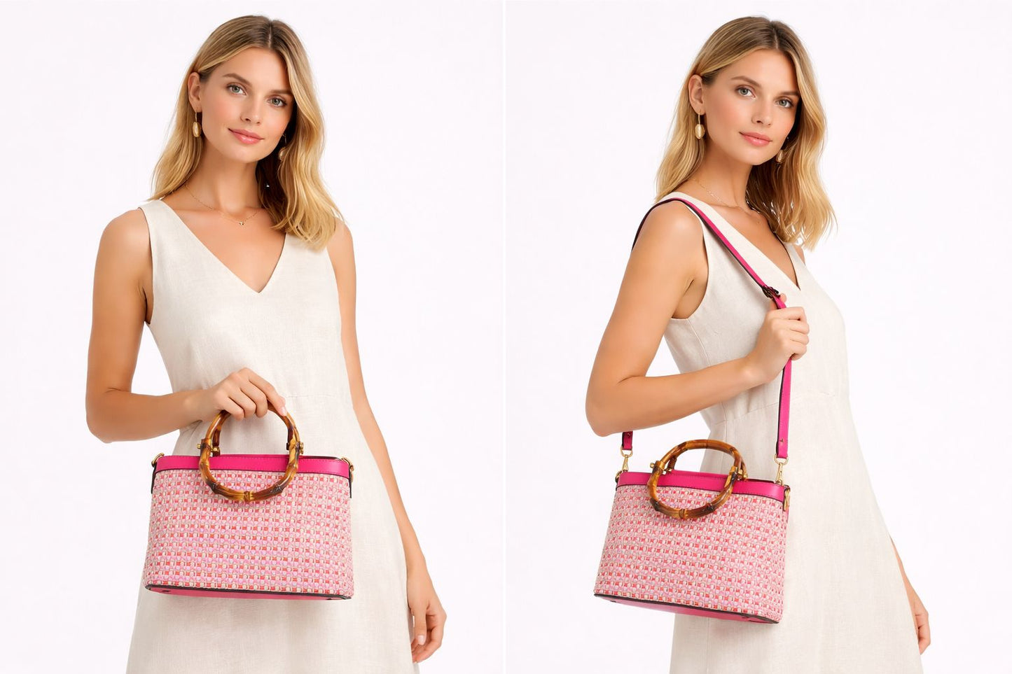 Borsa Isabel con Manico Bambù