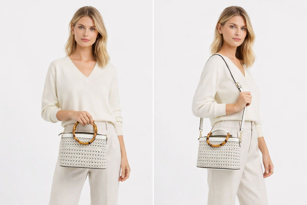 Borsa Isabel con Manico Bambù