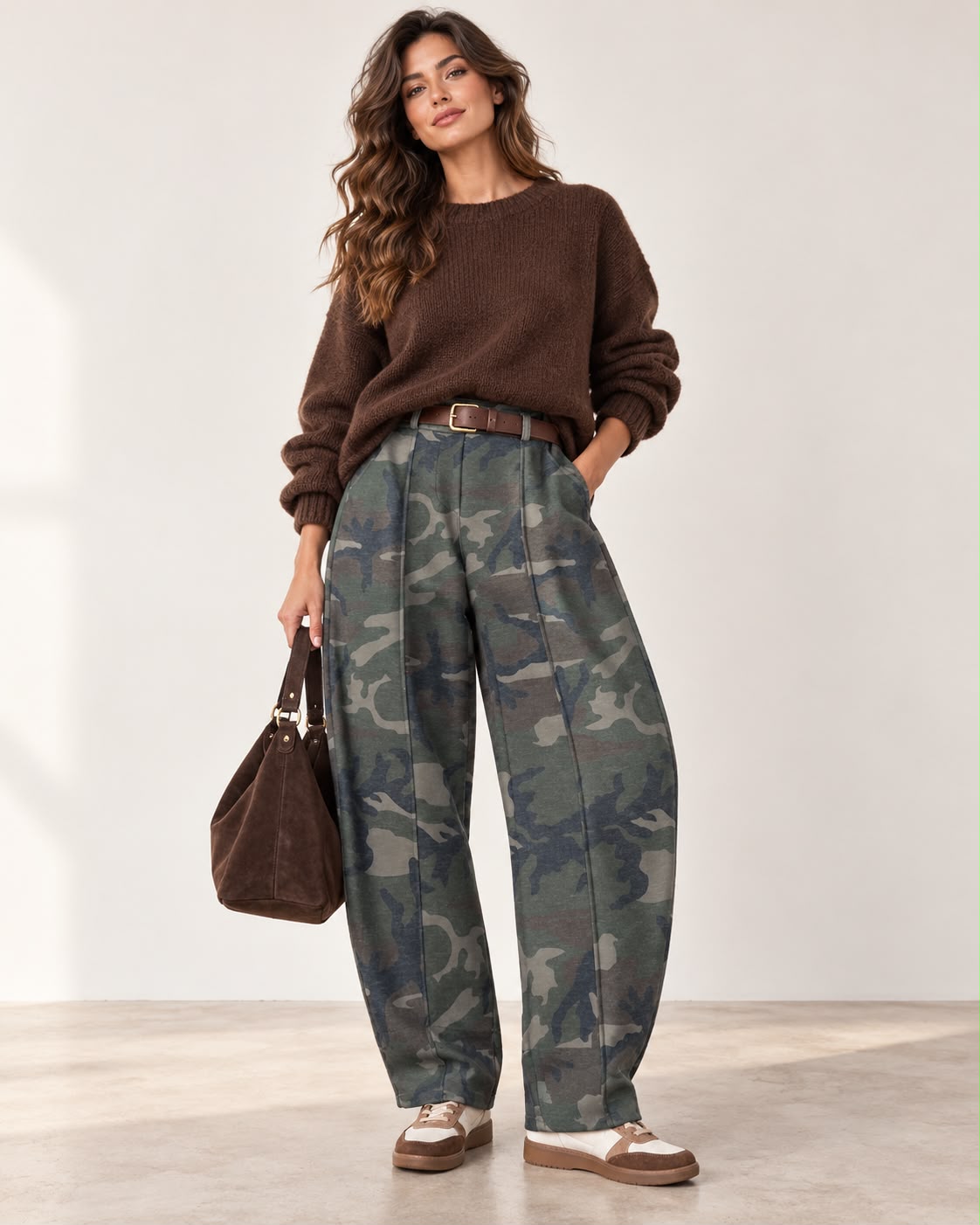 Pantalone Militare con Cintura
