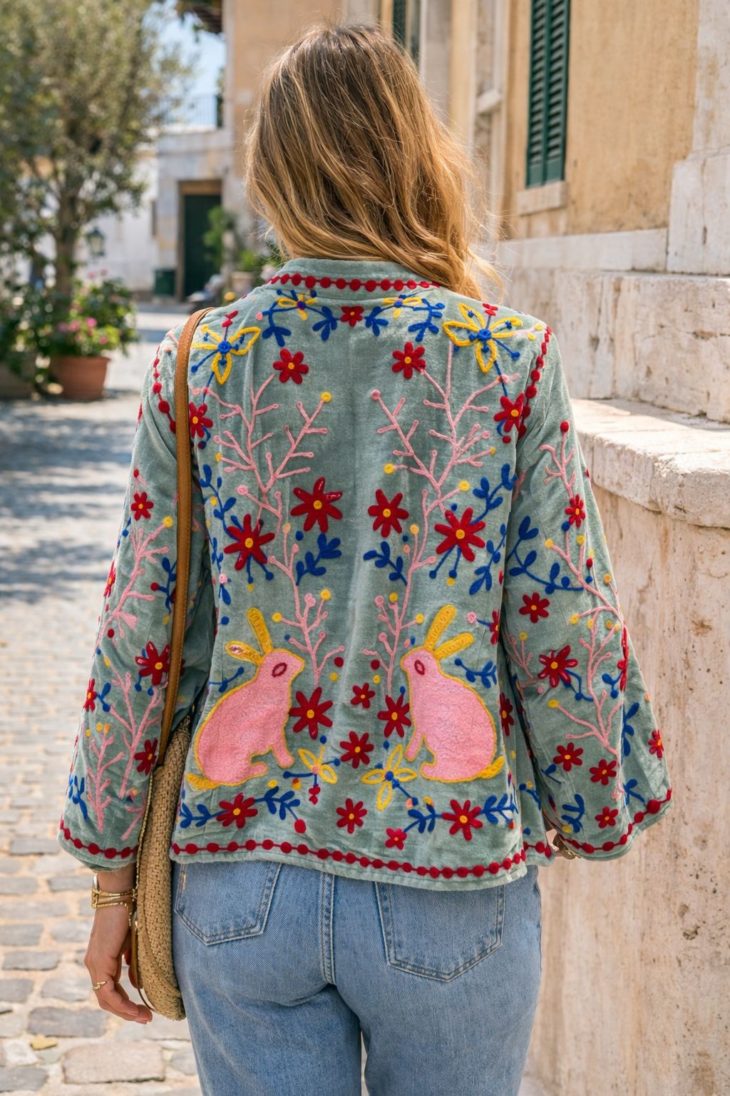 Giacca Etnica Ricamata