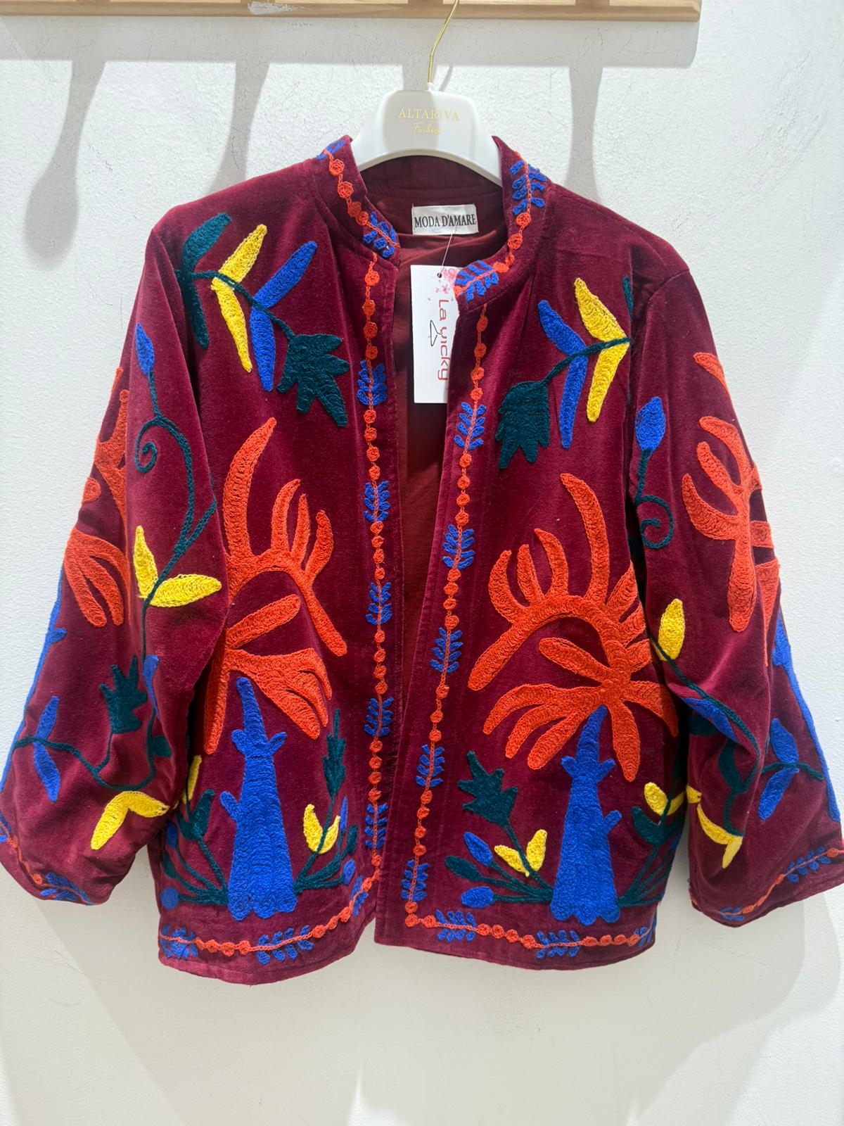 Giacca Etnica Ricamata
