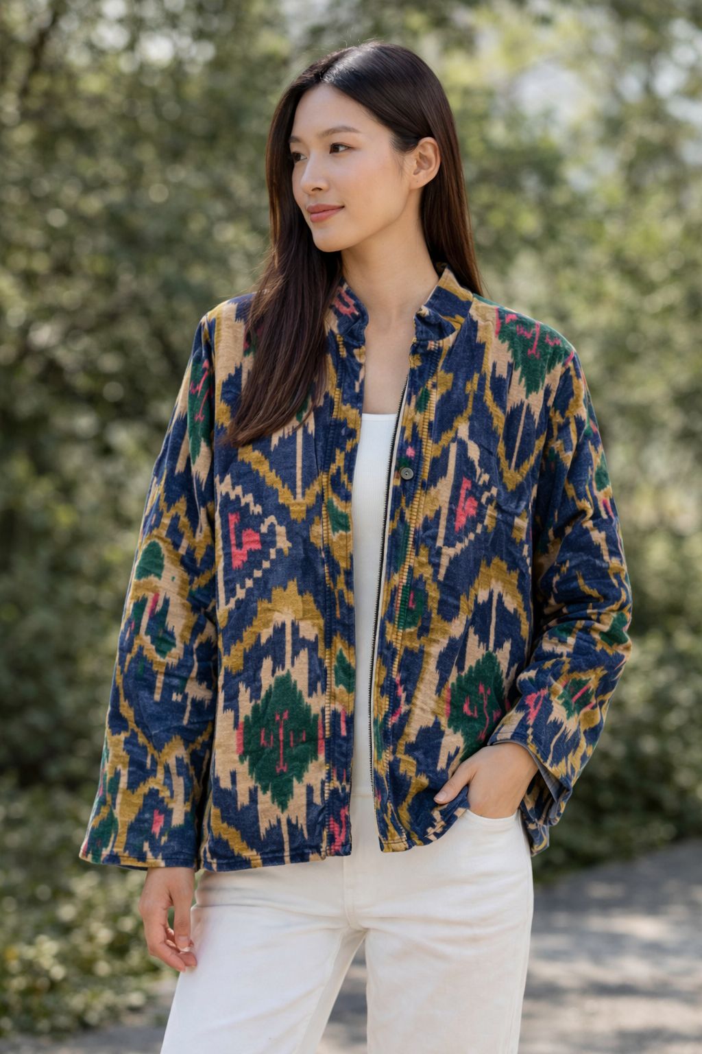 Giacca Etniche Stampate