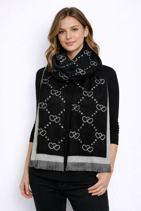 Sciarpa Heart Intrecciato