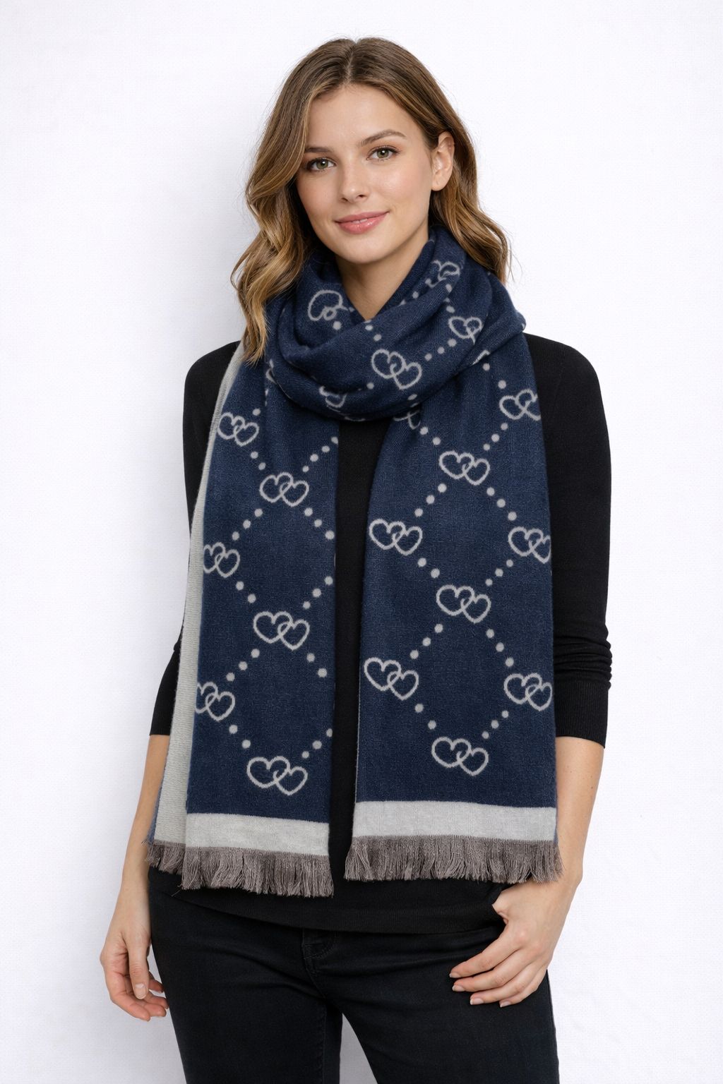 Sciarpa Heart Intrecciato