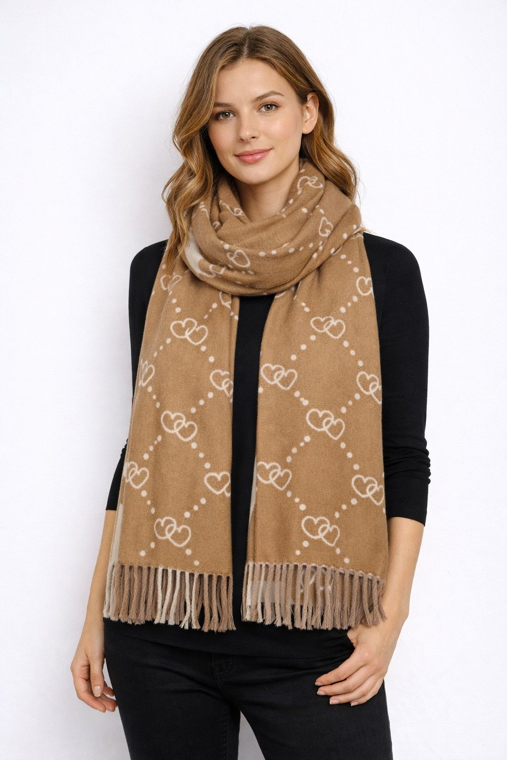 Sciarpa Heart Intrecciato