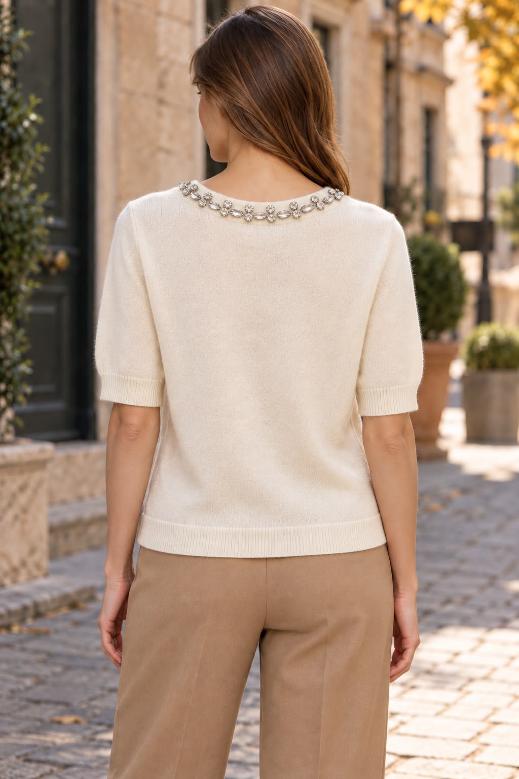 Cardigan Mezza Maniche con Strass