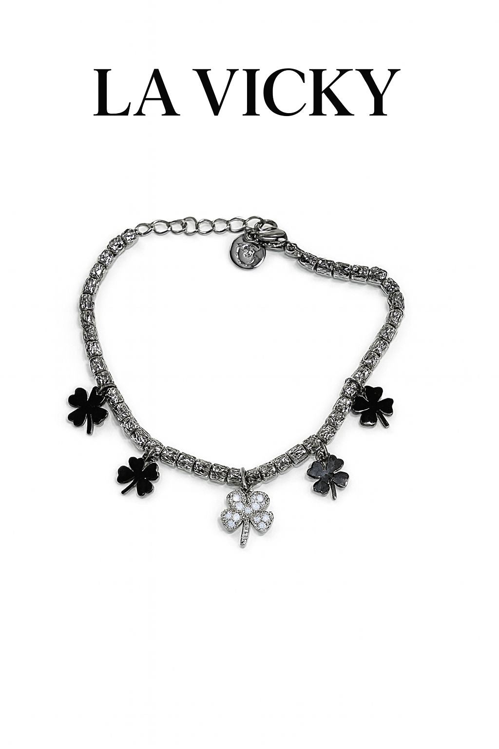 Braccialetto Quadrifogli Luccicante