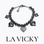 Braccialetto Big Heart Brillantinato