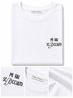 T-Shirt With Writes Ricamata