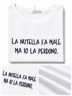 T-Shirt With Writes Ricamata 4.0