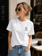 T-Shirt con Writes Ricamata 5.0