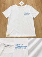 T-Shirt con Writes Ricamata 5.0