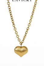 Collana Big Heart con Lines