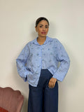 Camicia con Flowers Ricamati