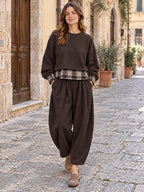 Felpa con Finta Camicia