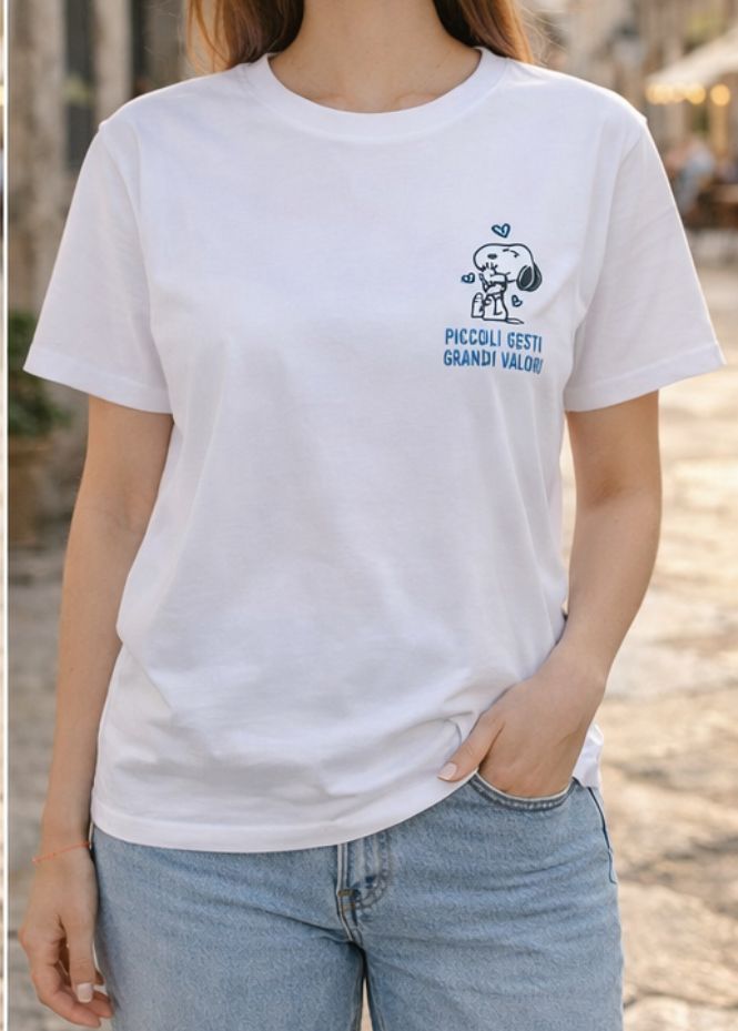 T-Shirt Over with Writes Ricamata 3.0