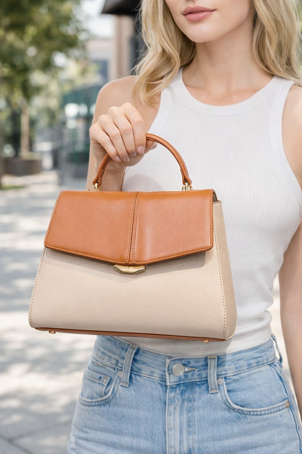 Borsa Bicolore Queen