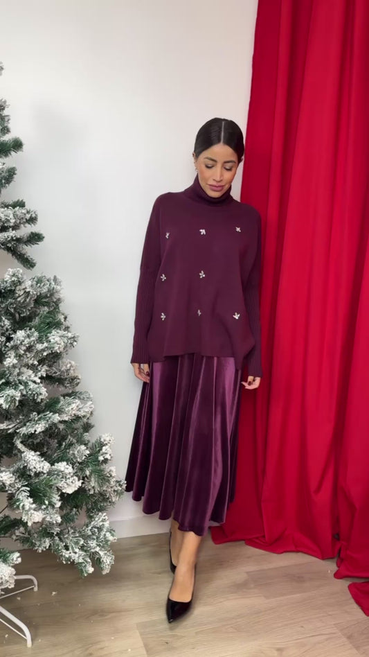 Maglione Dolcevita Brillantini