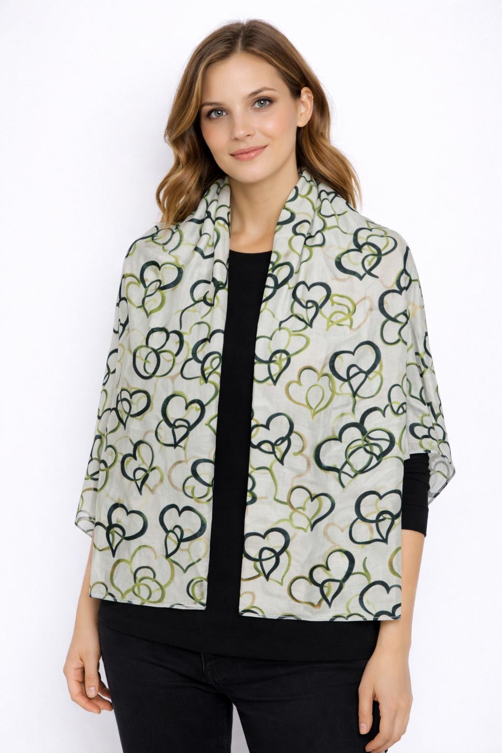 Sciarpa Big Hearts Multicolor