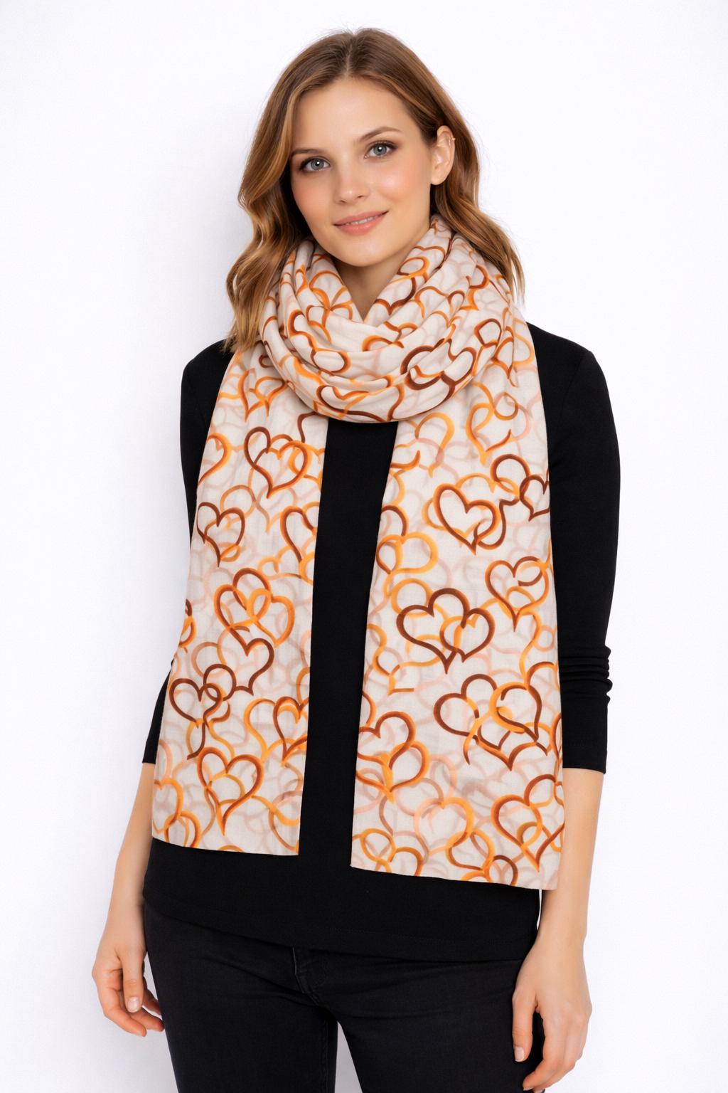 Sciarpa Big Hearts Multicolor