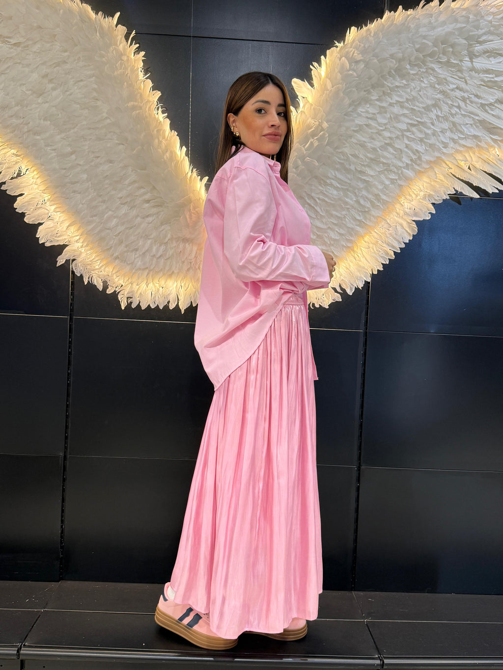 Gonna con le Pieghe Lucida