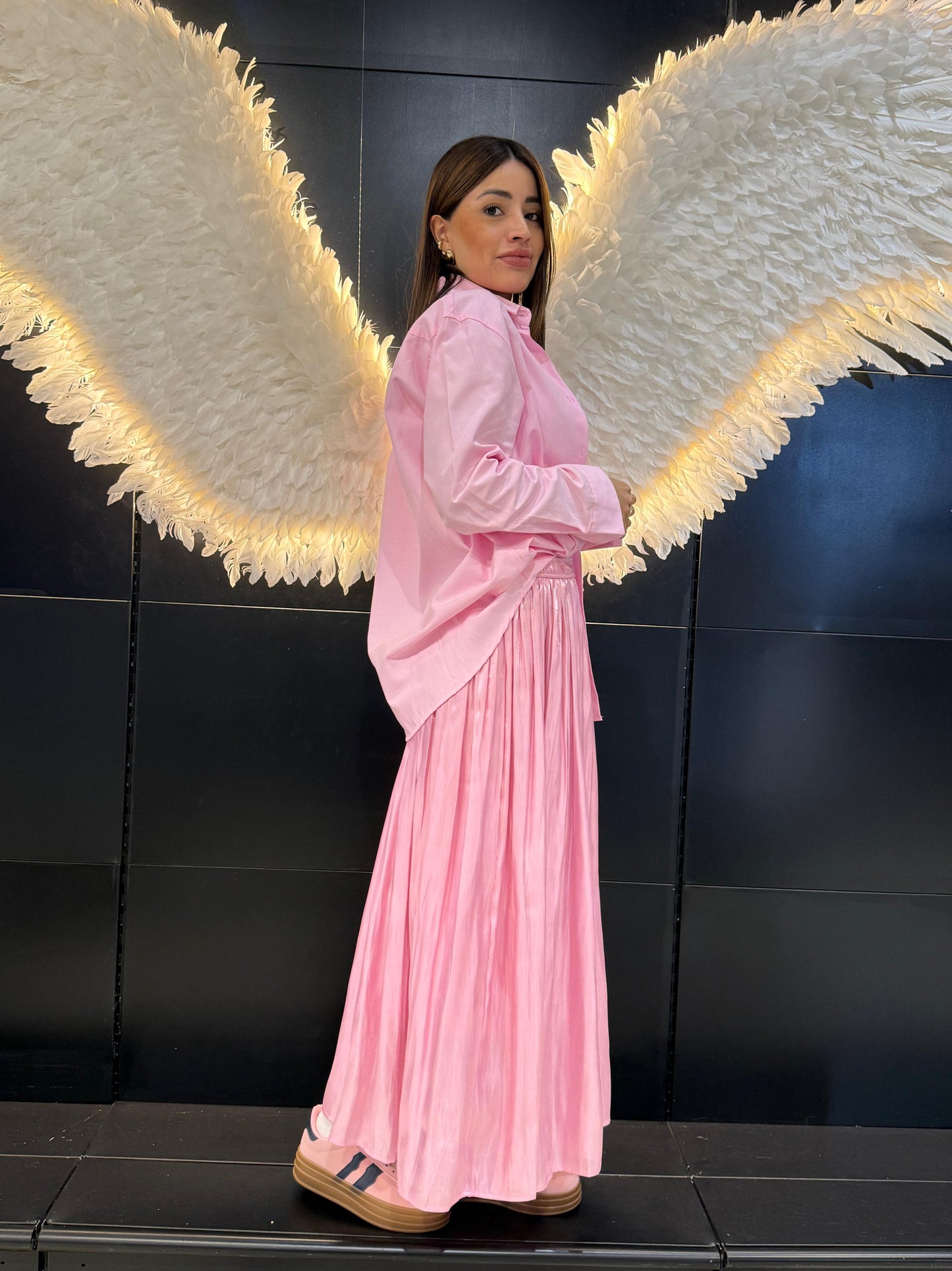 Gonna con le Pieghe Lucida