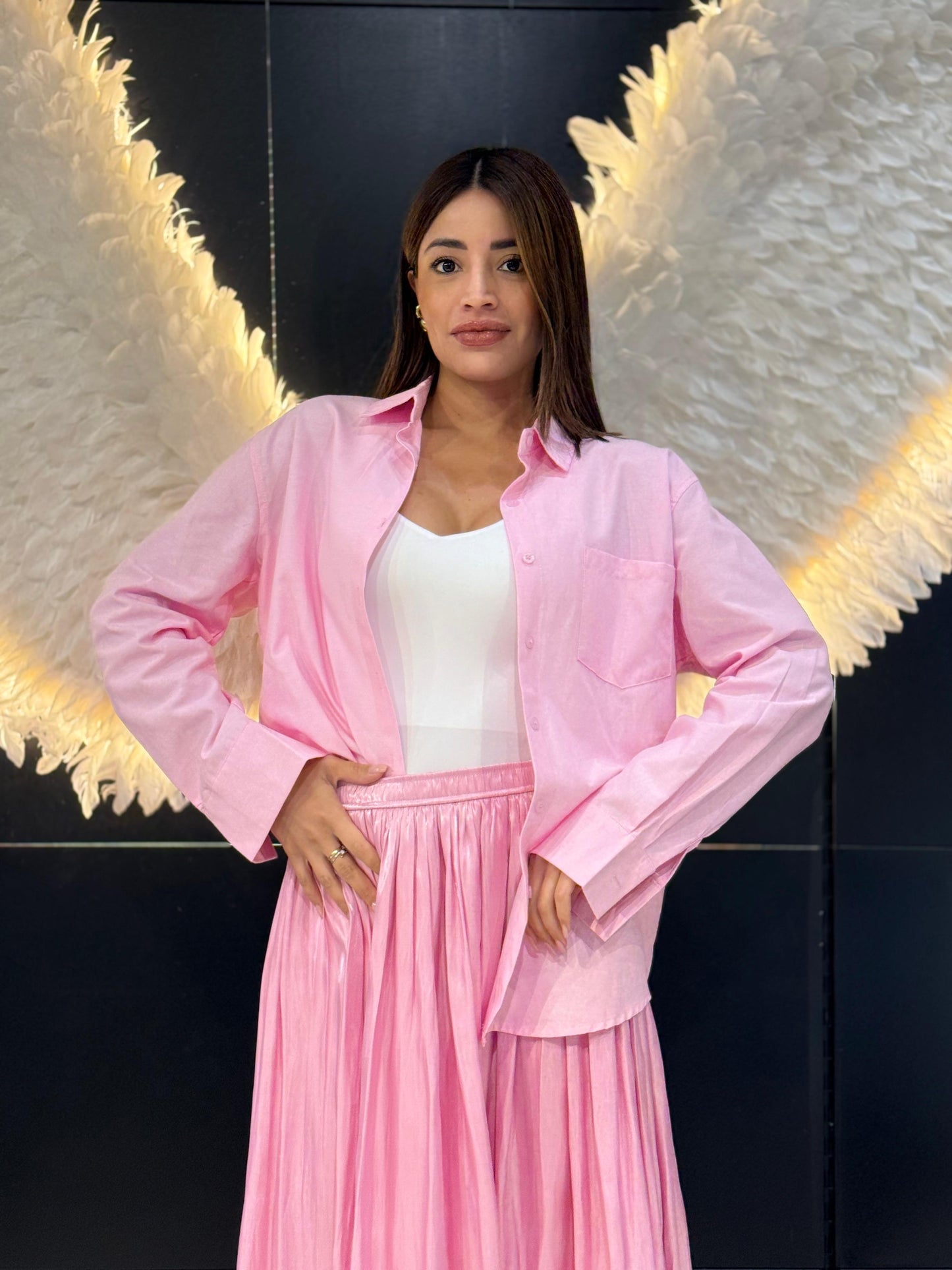 Gonna con le Pieghe Lucida