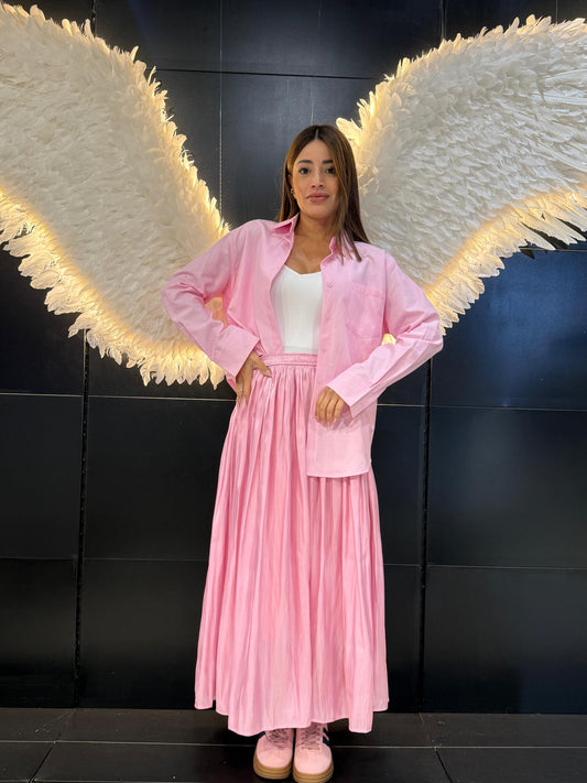 Gonna con le Pieghe Lucida