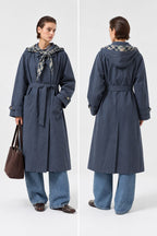 Trench con Cappuccio Rimovibile