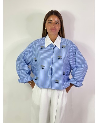 Camicia righe cherry